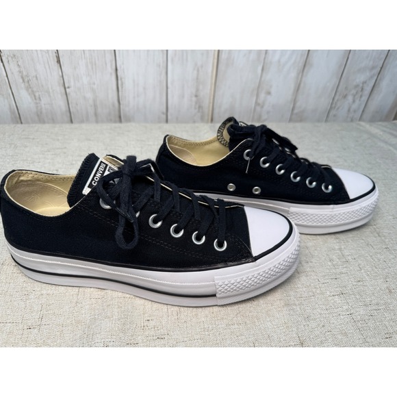 Converse Shoes - Converse Chuck Taylor All Star Lift Platform Low Top Sneakers Women's 7.5 Black